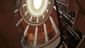 oval staircase in Culzean Castle