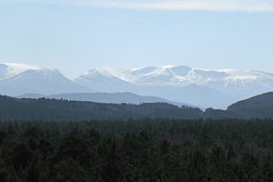 A beautiful view of the cairgorm mountain resort