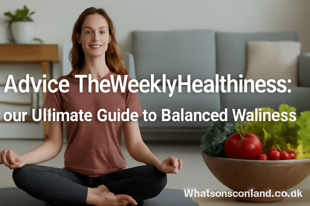 Advice TheWeeklyHealthiness